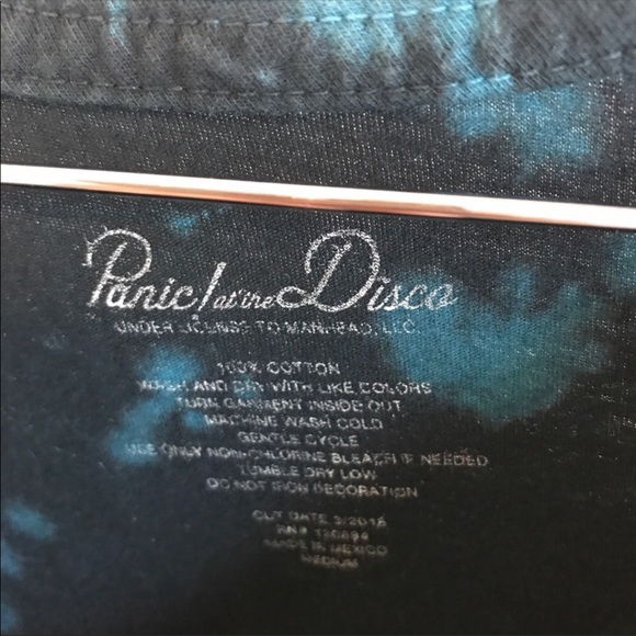 🚌 Panic At The Disco | Tie Dye Band Tee Tank M - Picture 6 of 6
